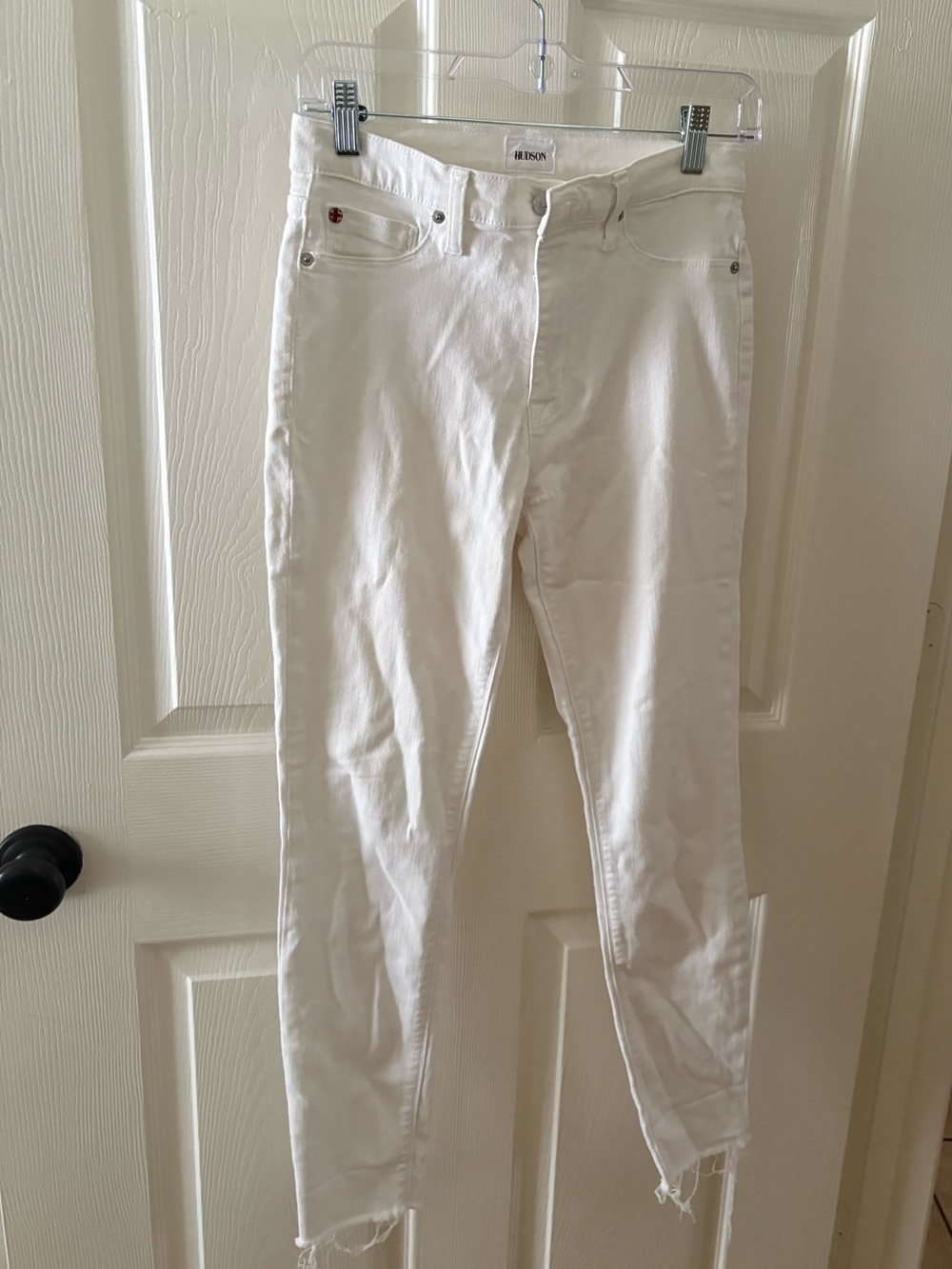 Hudson Off-White Skinny Jeans